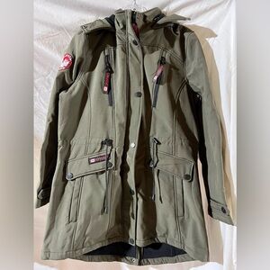 NWOT Canada Weathergear Green Parka Coat Size Large